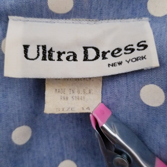 Vintage 80's retro HALLOWEEN polka dot print shirt top blouse 14 - Picture 9 of 11